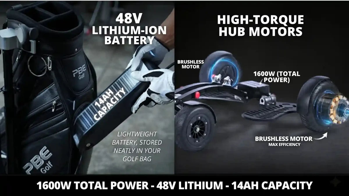 The electric golf buggy